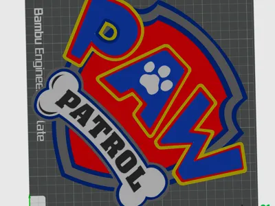 Paw Patrol Logo (Remix colors)