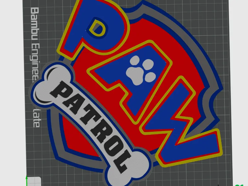 Paw Patrol Logo (Remix colors)