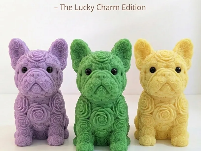 Intricate Eternal Rose Frenchie - The Lucky Charm 