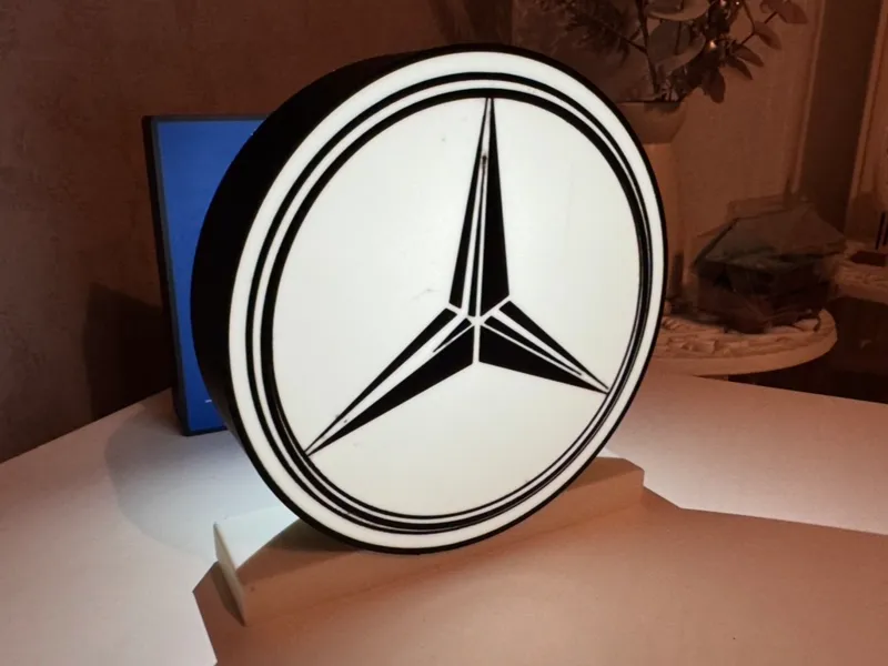 Mercedes Benz Logo Lightbox