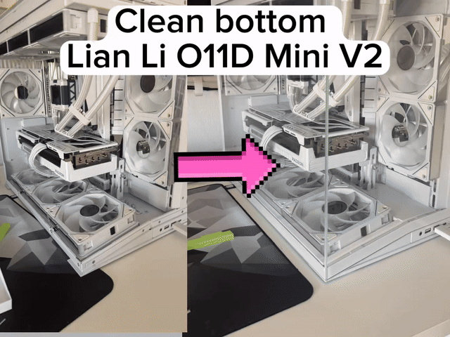 Lian Li O11D Mini V2 Clean Bottom. More Choices.