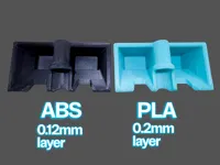 ABS - 0.12mm layer, 5 walls, 25% infill