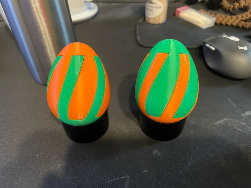 Spiral Egg Fidget Container