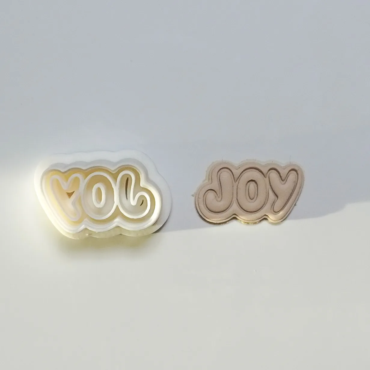 Christmas Joy Polymer Clay Cutter Earring Necklace view 2
