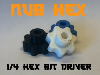 Nub HEX 1/4 hex bit driver