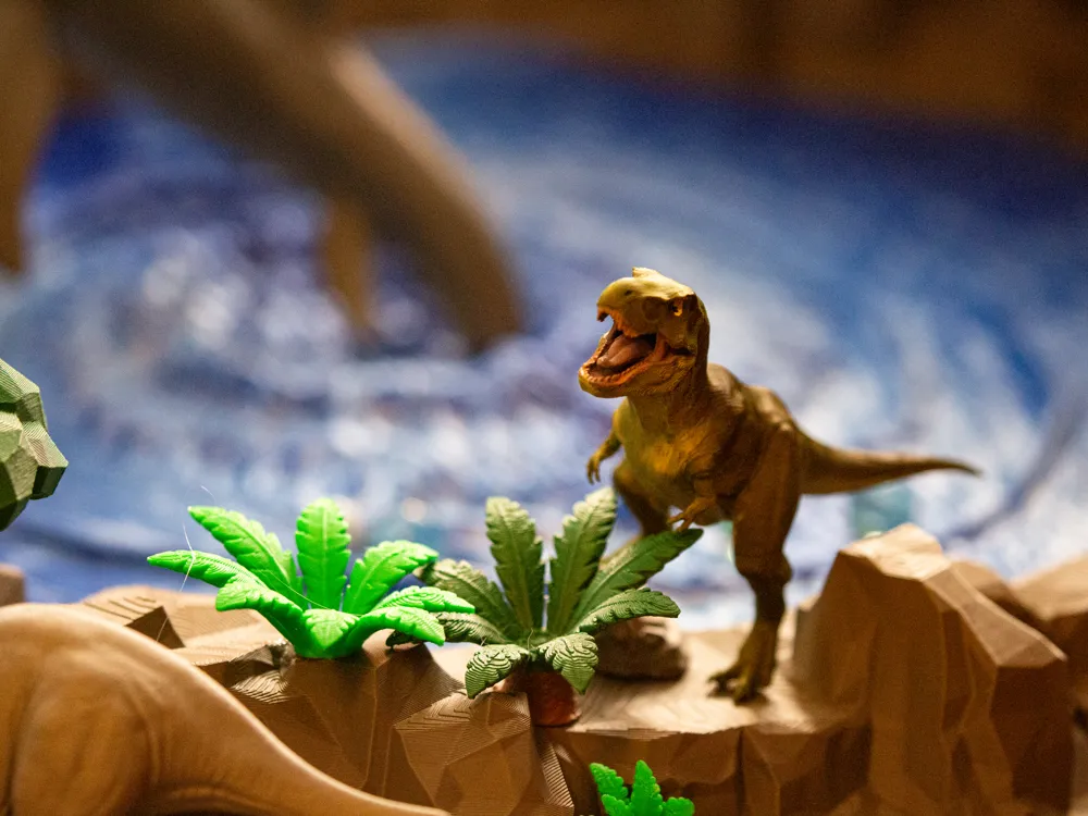 Modelo Kit DINO REALM: Diorama del Parque de Circuito de Canicas (Kit-003 ...