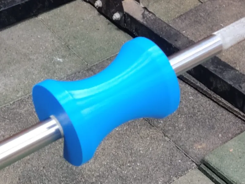 Snap on TPU barbell cushion for split squats