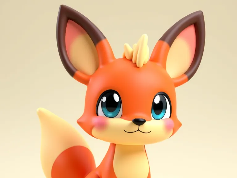 Cute PrintMon Fox