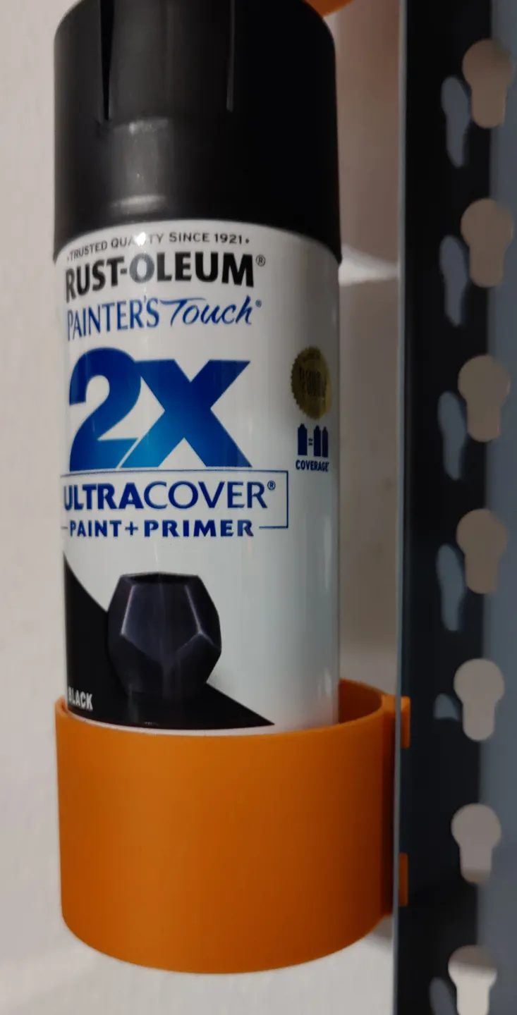Spray can shelf bracket
