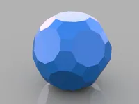 Icosidodécaèdre tronqué low poly — photo 1
