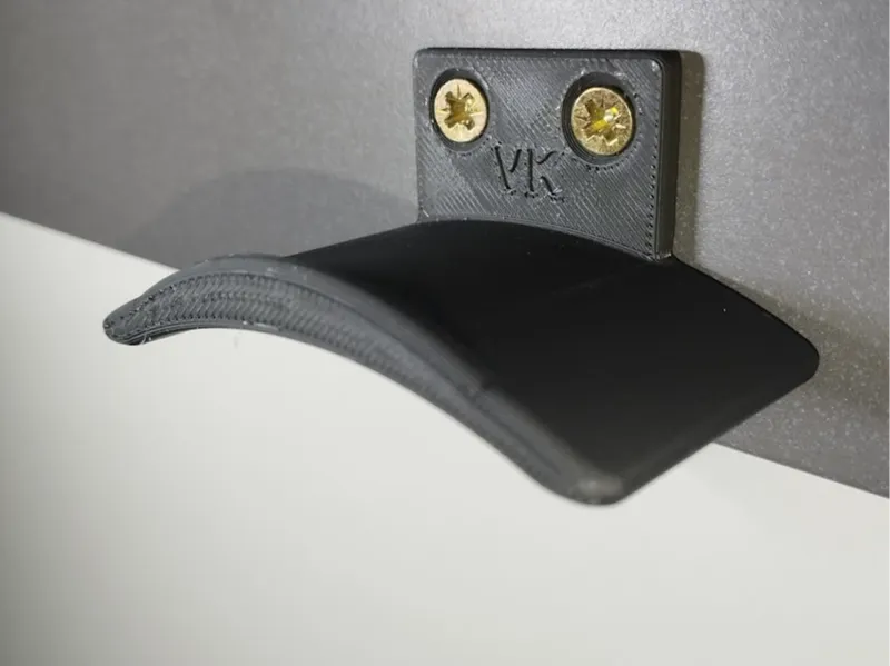 Support casque vissable