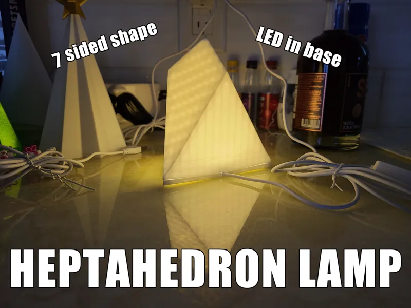 Heptahedron (7 sided) Lamp
