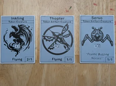 MTG Tokens 0 to 99 Counter (Inkling Servo Thopter)