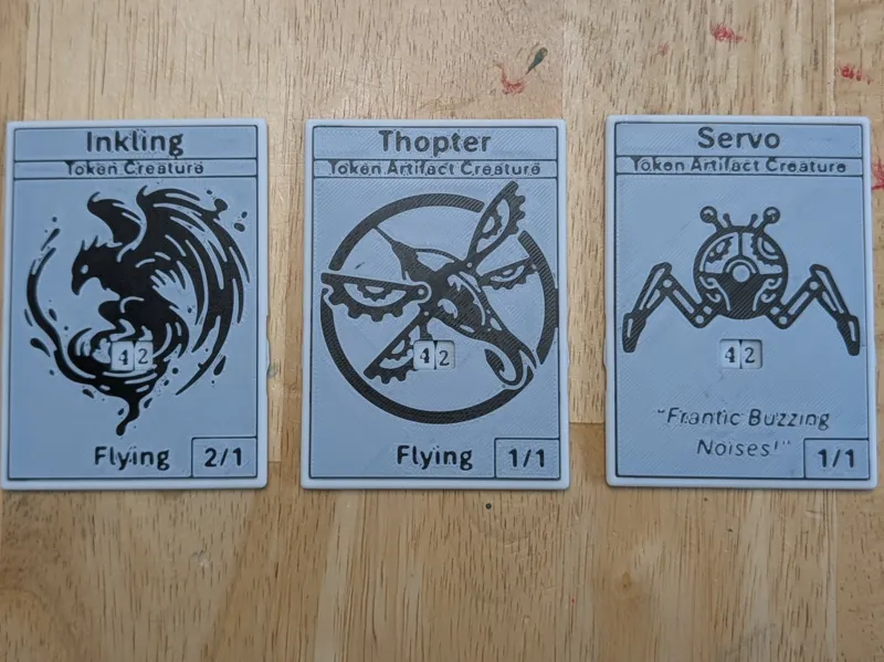 MTG Tokens 0 to 99 Counter (Inkling Servo Thopter)