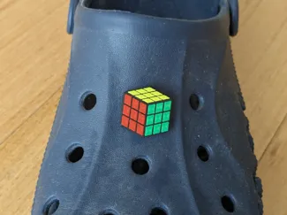 Puzzle Cube Croc Charm / Jibbitz