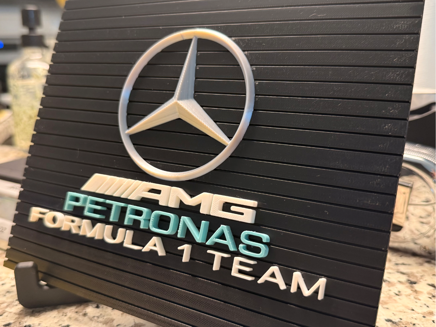 Mercedes F1 Art Plaque Sign - Formula 1 Mercedes