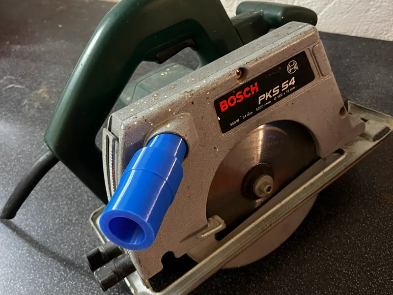Adapter Kreissäge auf Staubsauger (absaugung)