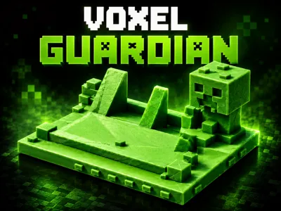 Creeper mobile holder / Voxel Guardian