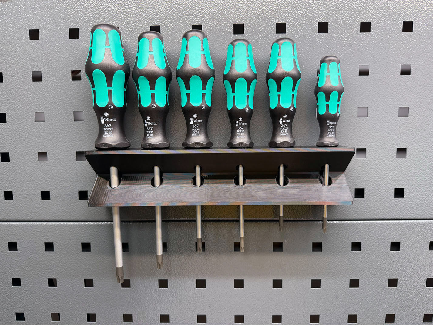 Wera Screwdriver Holder for 10×10 Square Pegboard