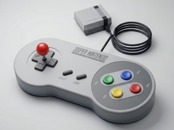 Arcade controls box SNES Tribute