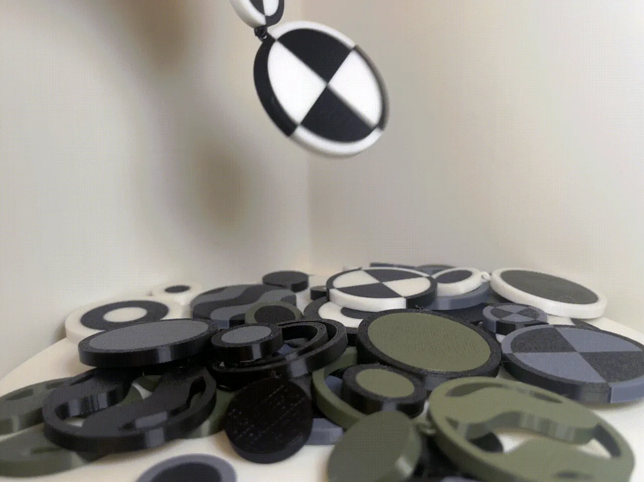 Flexible 3D Printed Earrings view 2