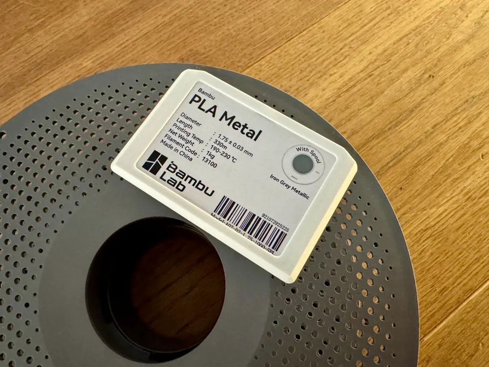 BambuLab Spool Filament Label Clip Slim - Free 3D Print Model - MakerWorld