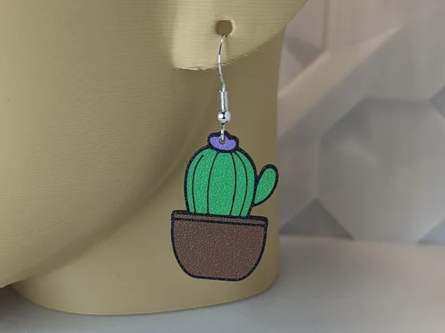 Cute Cactus Earring (4 of 5)