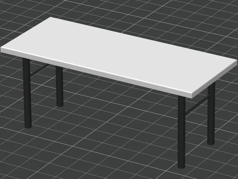 Plastic Outdoor Table Scale Model 