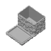 Jardinière rectangulaire à motif « tuile d'Einstein » avec drainage — photo 6