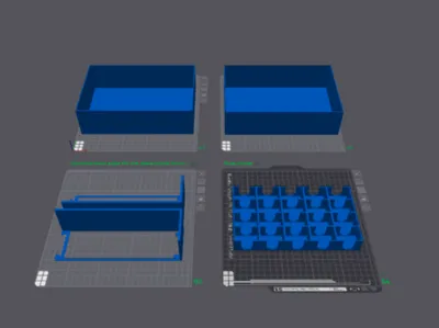 Box and Optional Back edge for piece holder