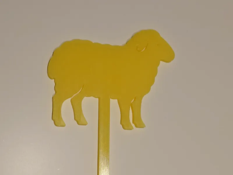 Schaf-förmige Pflanzenstecker 