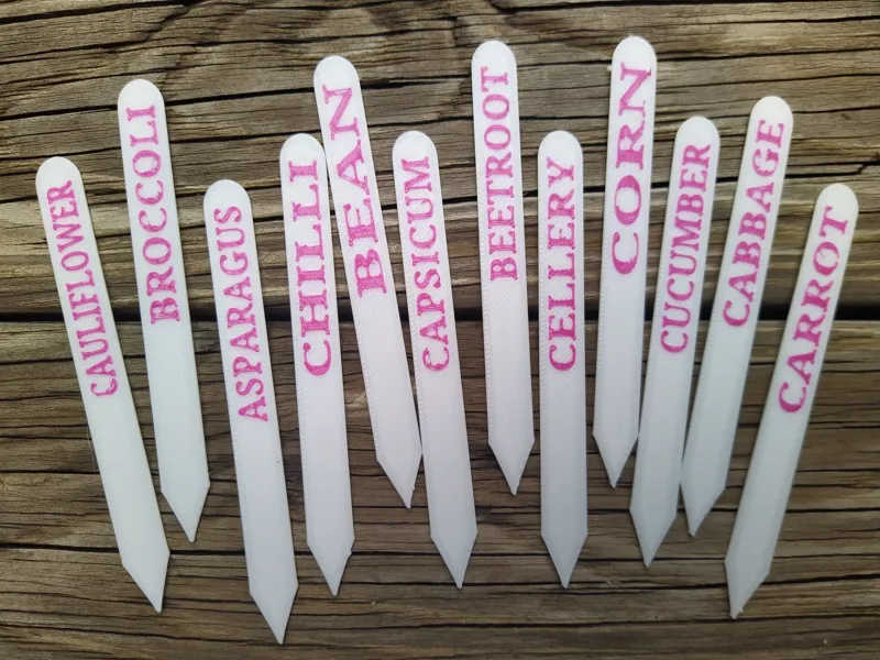 COMMON GARDEN VEGETABLES STAKE SIGNS
