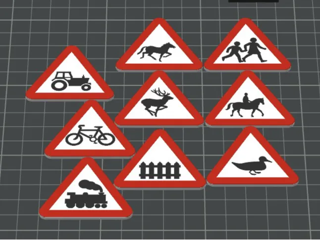 Miniature UK traffic signs ADI teaching aid (5)