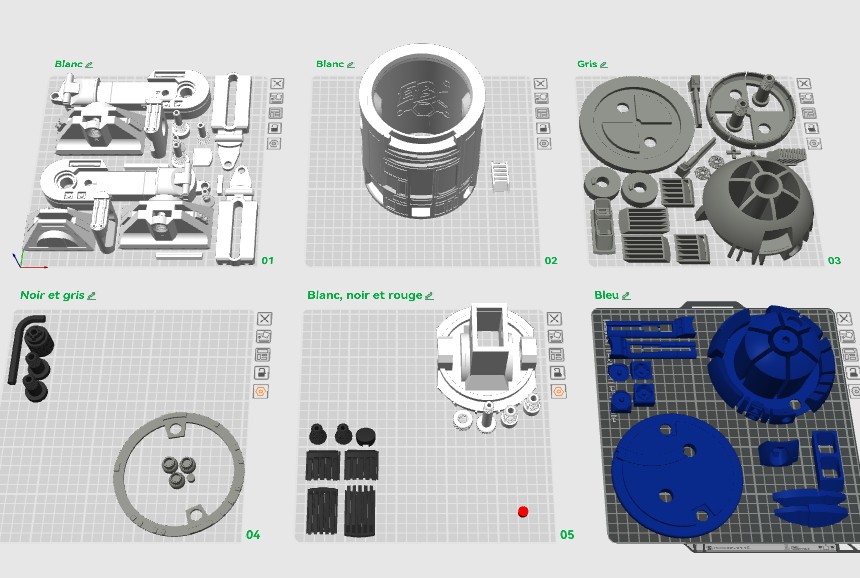 Miniatura 6 do modelo 3D R2-D2 