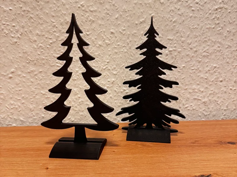 Tannenbaum Silhouetten mit Standfuß