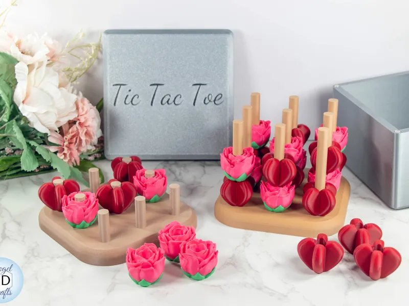 Valentine's Tic-Tac-Toe with Storage Box