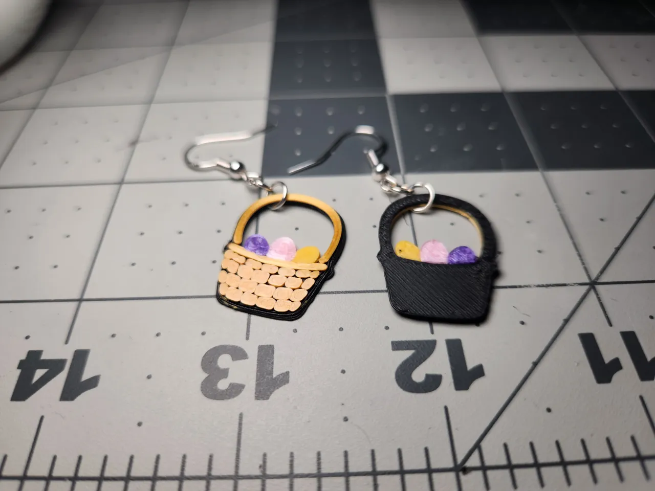 Easter Basket Earrings view 3