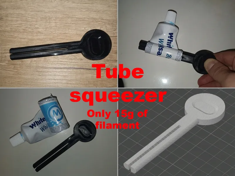 Universal Tube Squeezer - ONLY 15g of Filament!