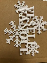 Décoration Joyeux Noël aux flocons — photo 3