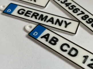 Kennzeichen Schlüsselanhänger