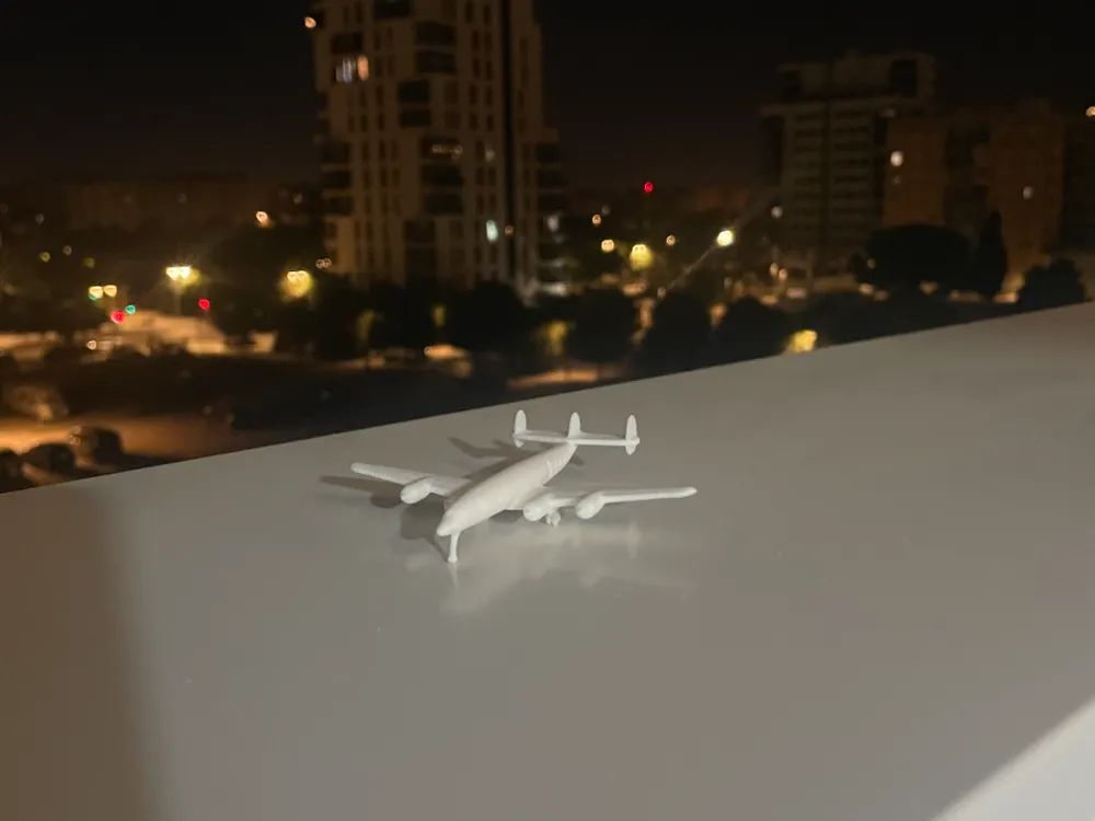 Modelo para impresión 3D: L-1049 "Super Constellation" - 1:400 scale. Referencia del modelo original.
