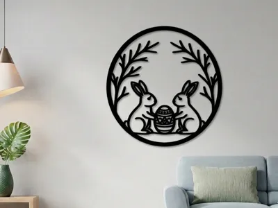 Easter Bunny Wallart