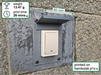 Universal doorbell rain cover