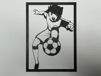 Silhouette murale du footballeur Oliver — photo 2