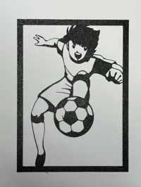 Silhouette murale du footballeur Oliver — photo 3