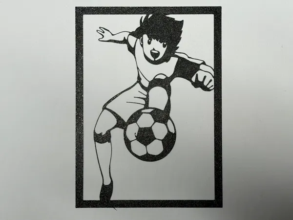 Silhouette murale du footballeur Oliver