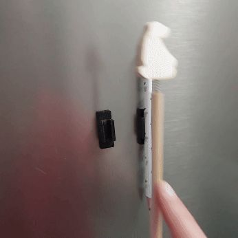 Clips magnet for pens and pencils