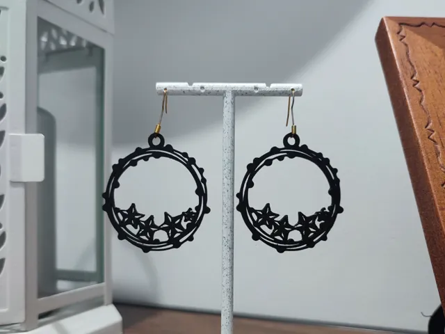 Aretes Círculo de Deseos Fugaces