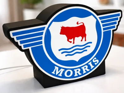 Morris Motors Lightbox Lamp