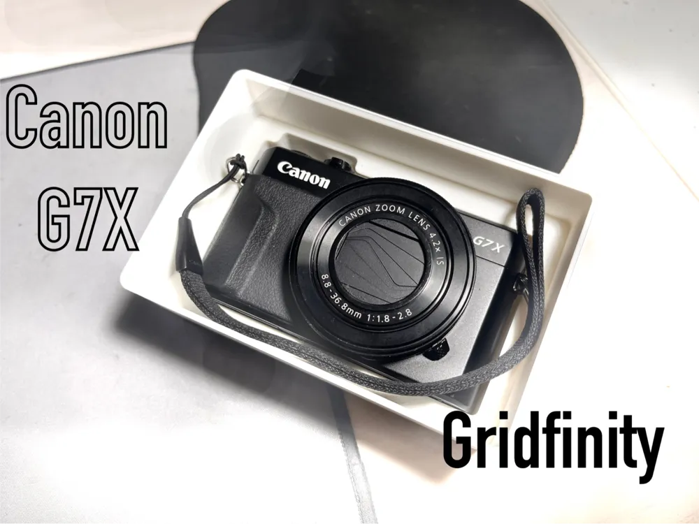 Gridfinity for Canon G7X Camera Remixed by Made by Jade - MakerWorld